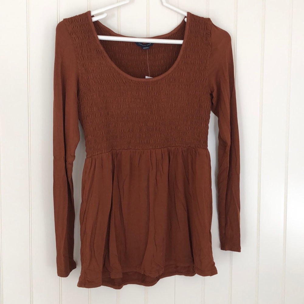 Brown long sleeve shirt
